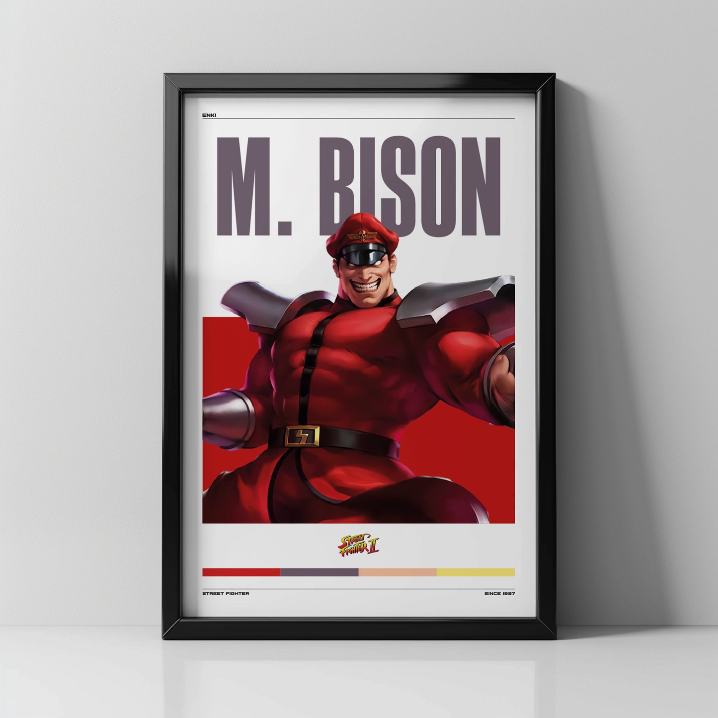 Cuadro de M. Bison | Street Fighter II | Poder y Oscuridad Gamer - Enki